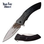 Coltello apertura assistita Dark Side DS-A054BG Corvo grigio e/o liner