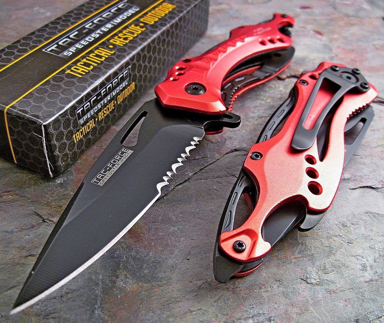 Coltello da soccorso Chiudibile apertura assistita A/O TF-705RD Tac Force