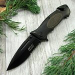 Coltello da soccorso Rescue Chiudibile apertura assistitaA/O Black MT-A919BK Mtech