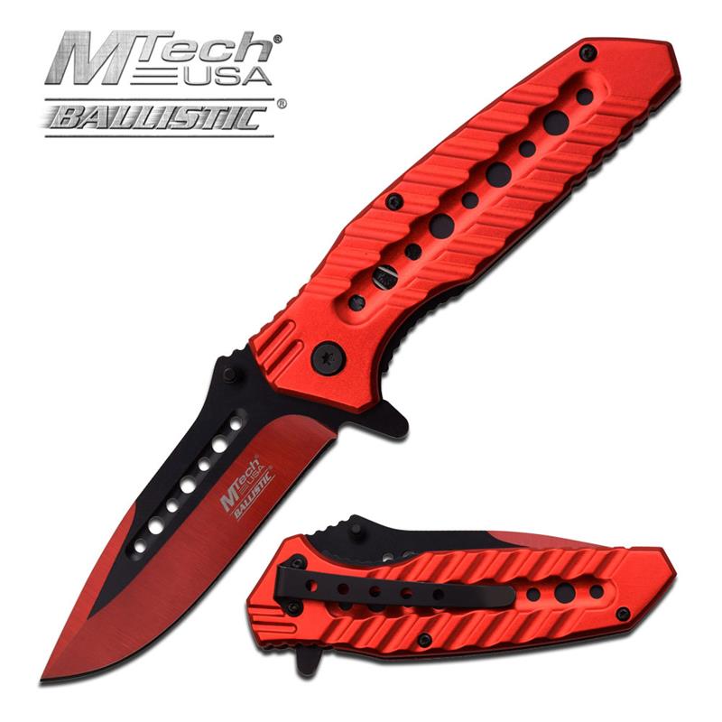 Coltello Chiudibile apertura assistita A/O Red MT-A925RD Mtech