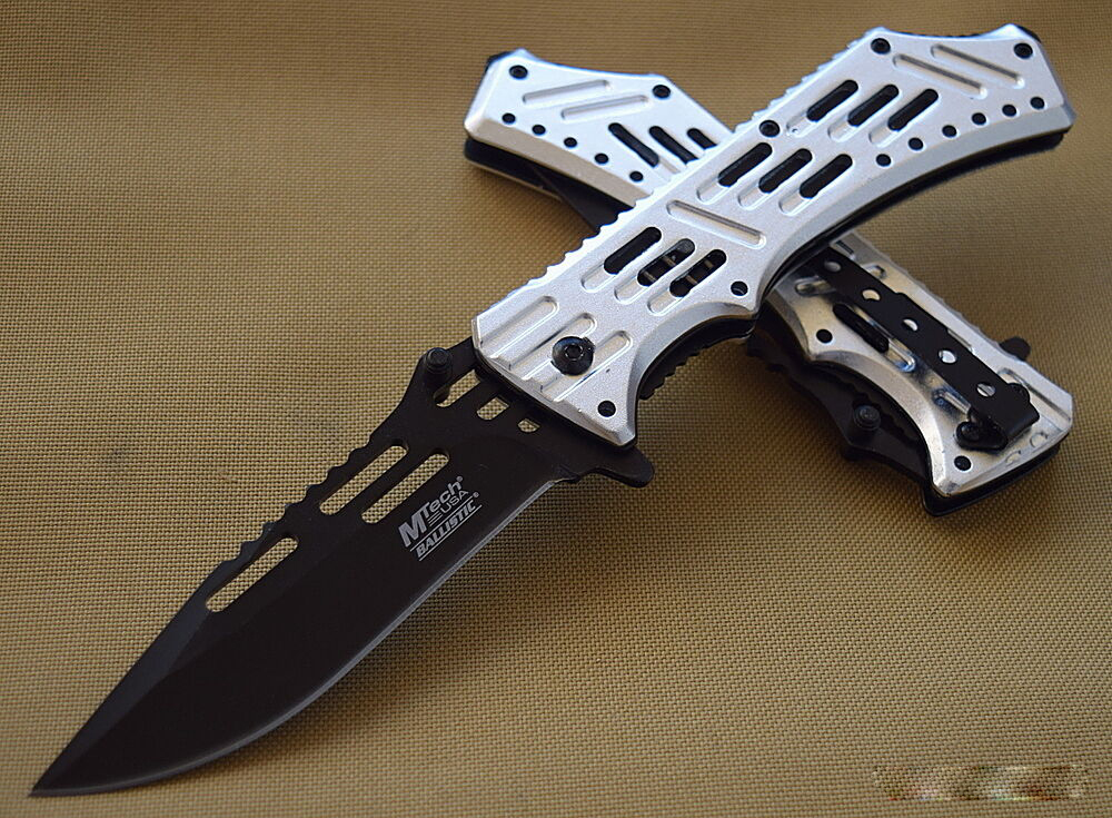 Coltello Chiudibile apertura assistita A/O Silver MT-A932SL Mtech