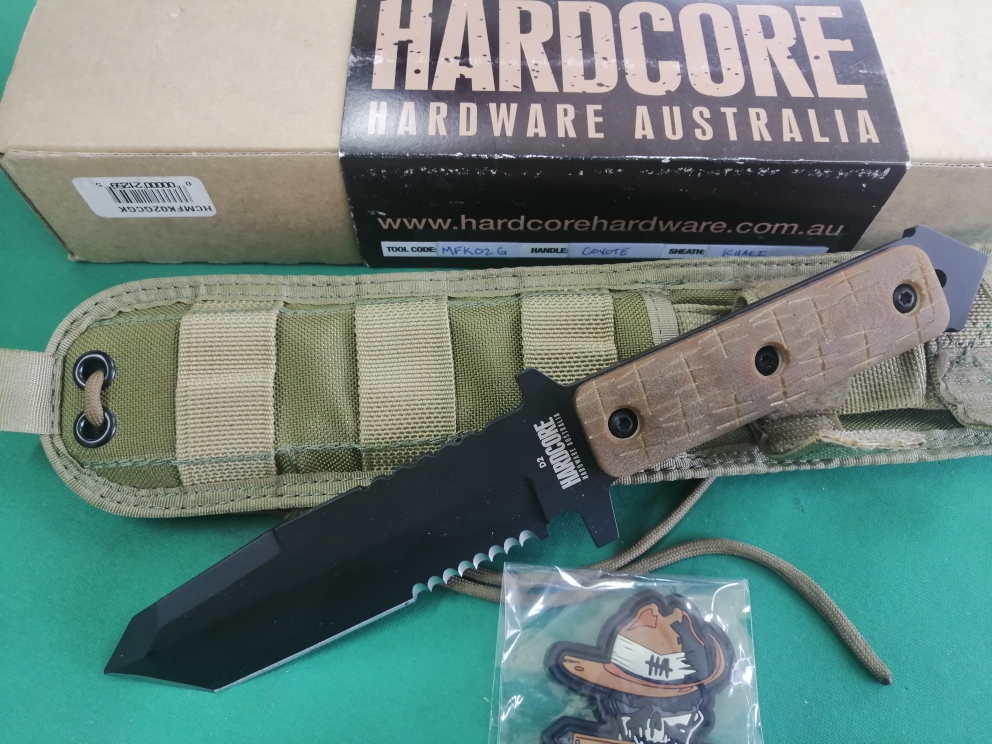 Incredibile Coltello militare Hardcore Hardware HCMFK02GCGK MFK02 Mid Field Knife