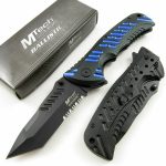 Coltello Chiudibile apertura assistita A/O Blue/Black MT-A946BL Mtech