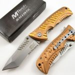 Coltello Chiudibile apertura assistita A/O Gold/Tan MT-A946DT Mtech