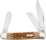 Coltello Case CA128 Large Stockman Amber Bone knife
