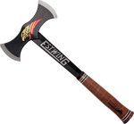 NUOVO Ascia Estwing ESEDBA Black Eagle Double Bit Axe manico in cuoio