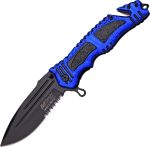 Coltello MTech MTA880BL Rescue Ballistic Blue Knife