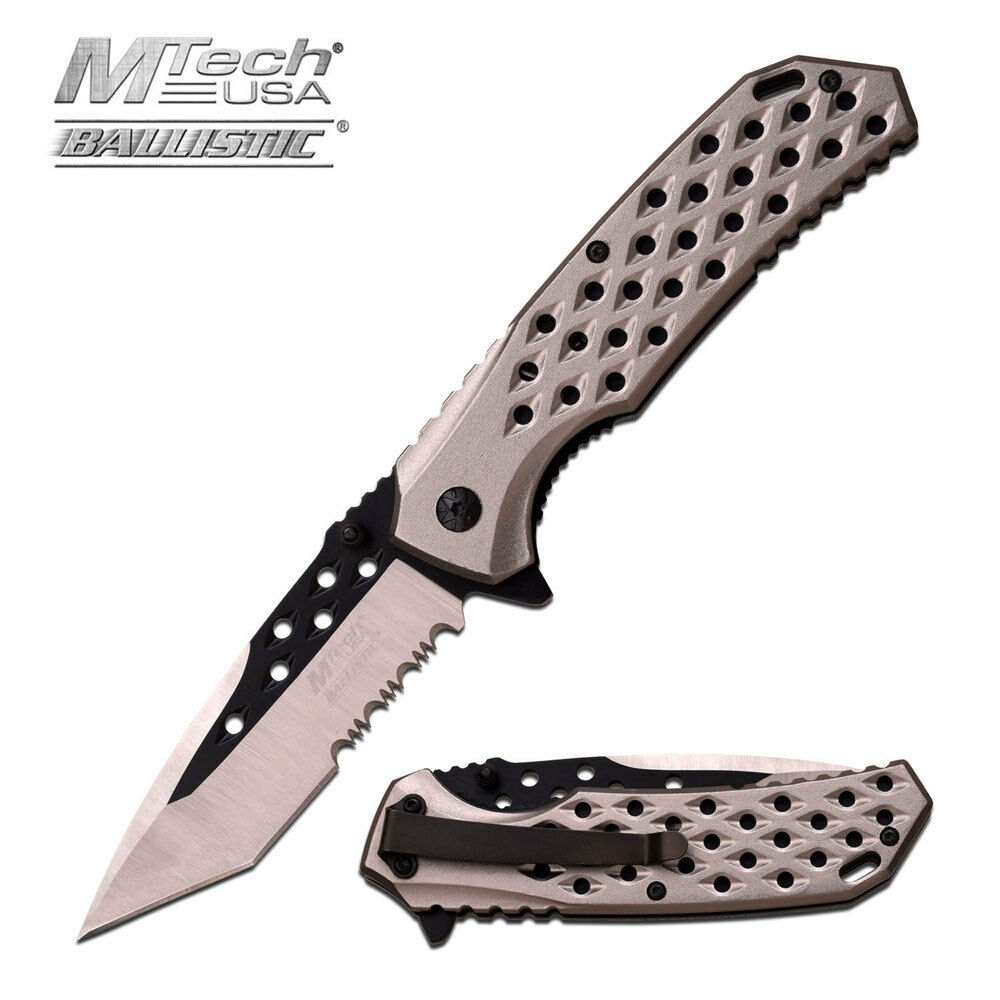Coltello MTech MTA931GY Tanto Ballistic Sport Grey Knife