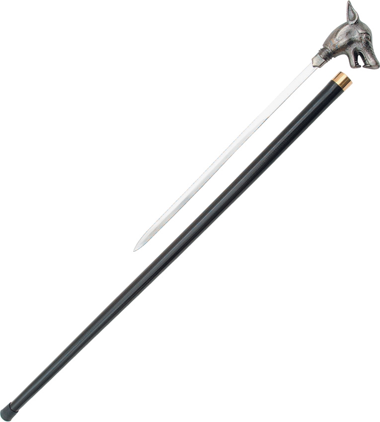 BELLISSIMO BASTONE ANIMATO Wolf Cane PA1087