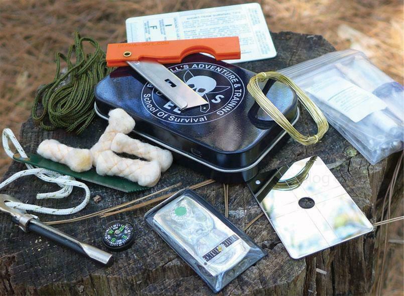 ESEE ESMINITIN kit sopravvivenza tascabile Mini Survival Kit In Tin