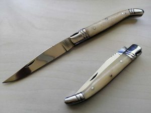 Vecchio coltello tradizionale Laguiole da 19cm fondo di magazzino R-7080