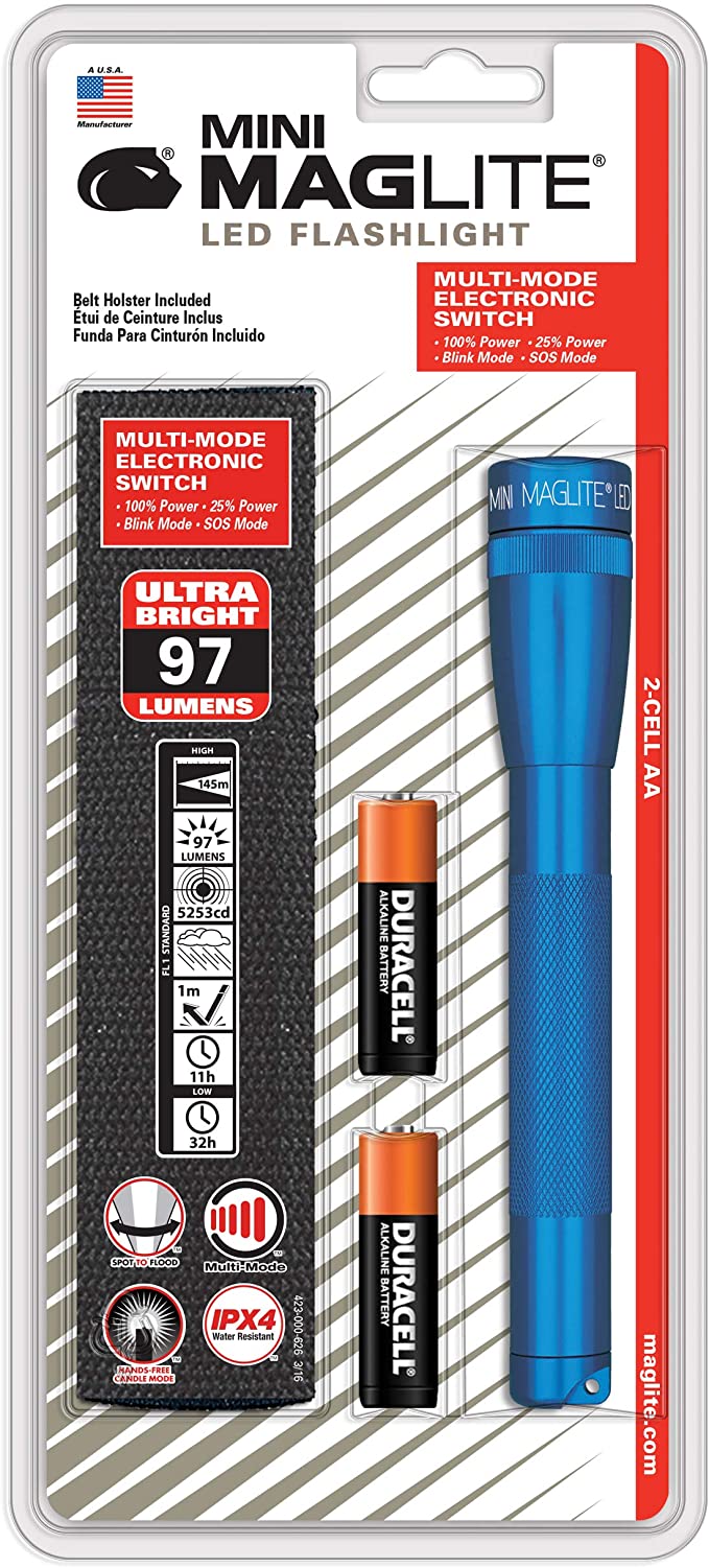Torcia Mini Maglite 2AA Cell LED 97 lumens MagLite ML53044