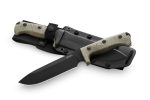Favoloso Coltello LionSteel M7B CVG Lama nera Green canvas