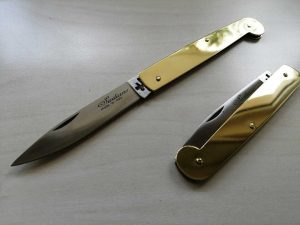 Il tradizionale Coltello Siciliano Caccamo 19 cm ottone 0550