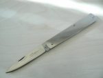 Bellissimo Coltello Sfilato siciliano manico acciaio lucido 15 cm - 0559/100