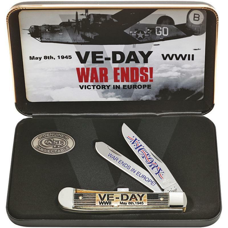 Coltello Case CA11951 VE-Day Commemorative Trapper knife