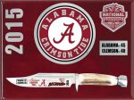 Coltello Hen & Rooster HRAL155017 Alabama Bowie National Champions 2015 knife