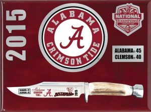 Coltello Hen & Rooster HRAL155017 Alabama Bowie National Champions 2015 knife