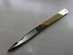 Coltello Tradizionale tipo Palermo ottone lucido Frosolone knife 0559/915