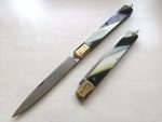 Coltello Sfilato siciliano testina ottone 28 cm finto corno knife 0567/028