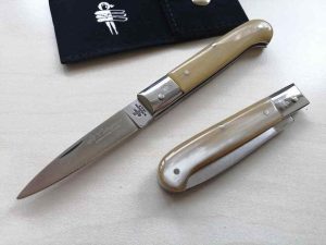 Coltello Tradizionale Caltagirone manico corno bovino Frosolone Knife 0408/16