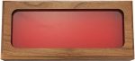 Espositore custodia Displays DC8 Walnut Glass Top Display