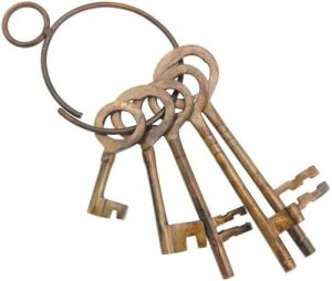 Denix DX714 replica chiavi dei carcerieri Old West Jailers Keys