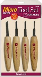 Coltelli per intaglio Flexcut FLEXMT200 Skew Micro Tool Set