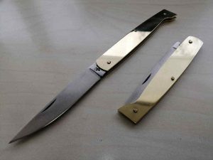 Coltello Tradizionale Pattada manico in ottone 21 cm knife 0559/600-21