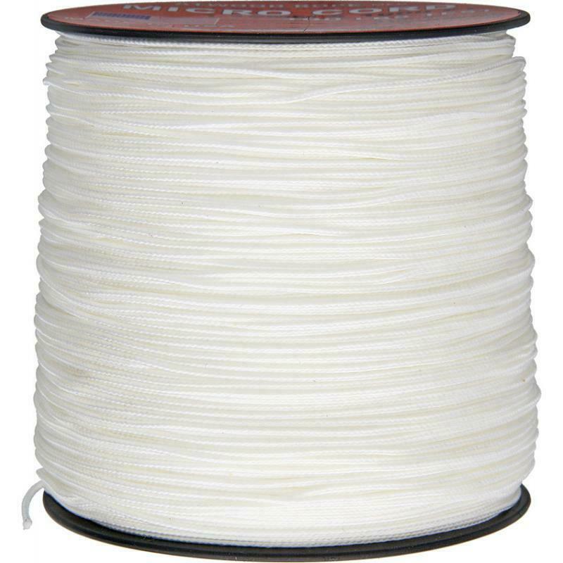 Corda Paracord Atwood Rope RG1136 Micro Cord White 1000ft