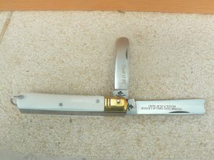 Coltello Duetto punta tonda manico bianco 17 cm - 0580/503