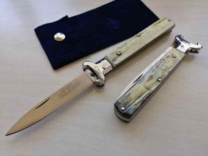 Coltello Tradizionale Sfilato Caccia corno antico 23cm Knife 0412/446-23
