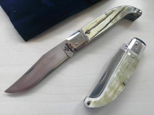 IL TRADIZIONALE COLTELLO FROSOLONESE MANICO CORNO ANTICO T/ACCIAIO - SCARPERIA 0412/506-2