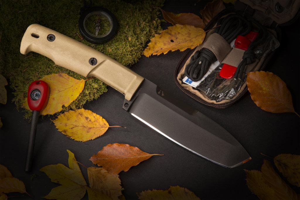 Coltello Extrema Ratio SELVANS DESERT Knife con kit sopravvivenza EX129SELVDKN