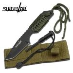 Bellissimo coltello Survivor con acciarino Outdoor Fixed Blade Knife - HK-106320