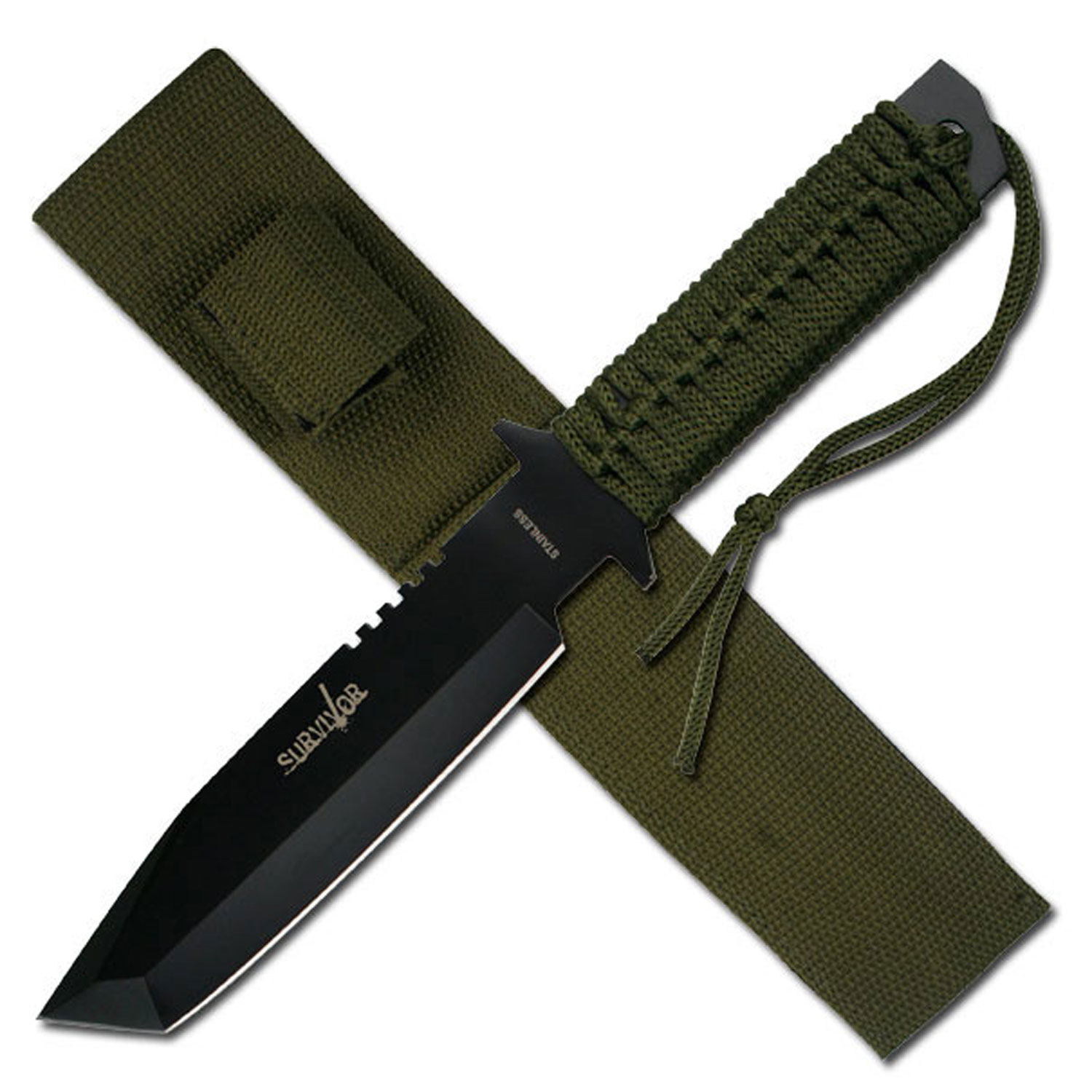 BELLISSIMO Coltello SURVIVOR HK-7524 OUTDOOR FIXED BLADE