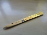 Coltello Sfilato siciliano manico ottone. FIORI 0559/9905-17