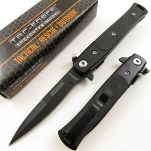 Bellissimo Coltello Stiletto Apertura Assistita Tac Force TF438G10