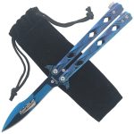 Favoloso coltello a farfalla RainBlu butterfly Albainox 02114