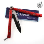 Favoloso coltello a farfalla butterfly Albainox 36236 rosso