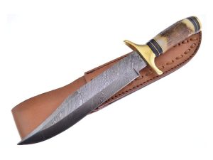 BELLISSIMO COLTELLO DA CACCIA Damasco Damascus DM1033 Iron Maiden Bowie