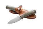 Coltelli LionSteel M4 CVG Natural Canvas verde Lama made in Italy