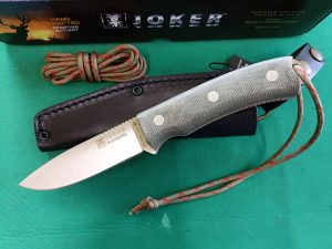 Incredibile coltello Pugnale Joker BUSHCRAFT micarta verde CV120 lama 10.5cm