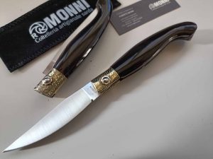 Coltello Lama Tradizionale Pattada Artigiano Monni Bufalo monolite unico 20cm 5583.0220