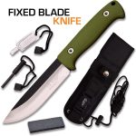 FAVOLOSO COLTELLO PER ESCURSIONISTI Coltello Elk Ridge ER555GN Fixed Blade Black