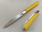 Lama tradizionale sfilato Coltelli BIG Frosolone testina inox manico ABS giallo 32 cm 0440G