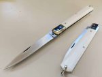 Lama tradizionale sfilato Coltelli BIG Frosolone testina inox manico ABS bianco 28 cm 0439B