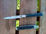 Tradizionale coltello Stiletto Il Calabrese manico in ABS testina inox 19 cm -  0463