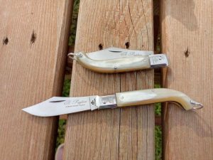 Tradizionale coltello Il Pugliese manico corno chiaro testina inox 17 cm - 0408/508-17