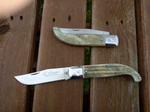 Tradizionale coltello Scarperia manico corno antico testina inox 22 cm - 0412/506-3